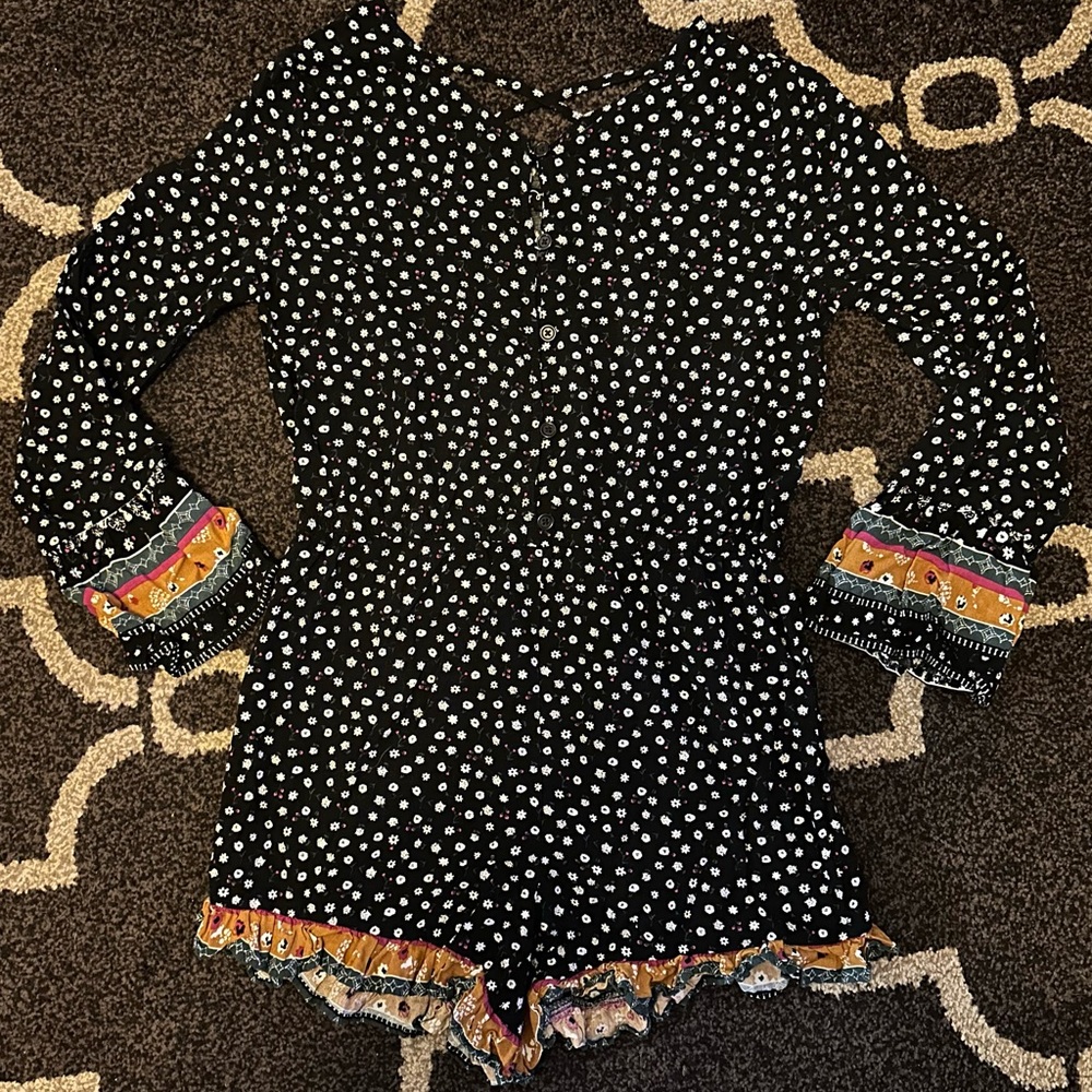 XL Art Class Floral Romper (14/16)